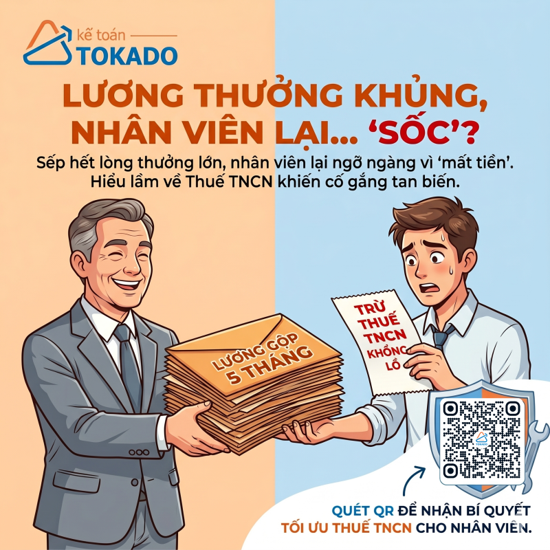 Trả lương dồn, sếp có nộp oan tiền thuế?