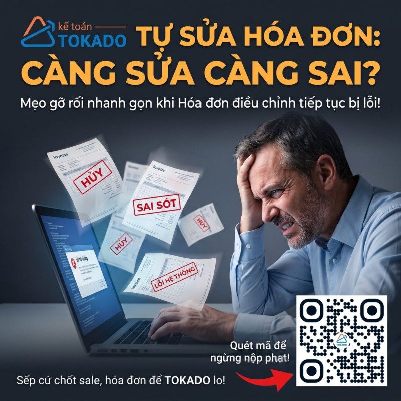 Càng sửa hóa đơn càng sai: Cách gỡ rối!